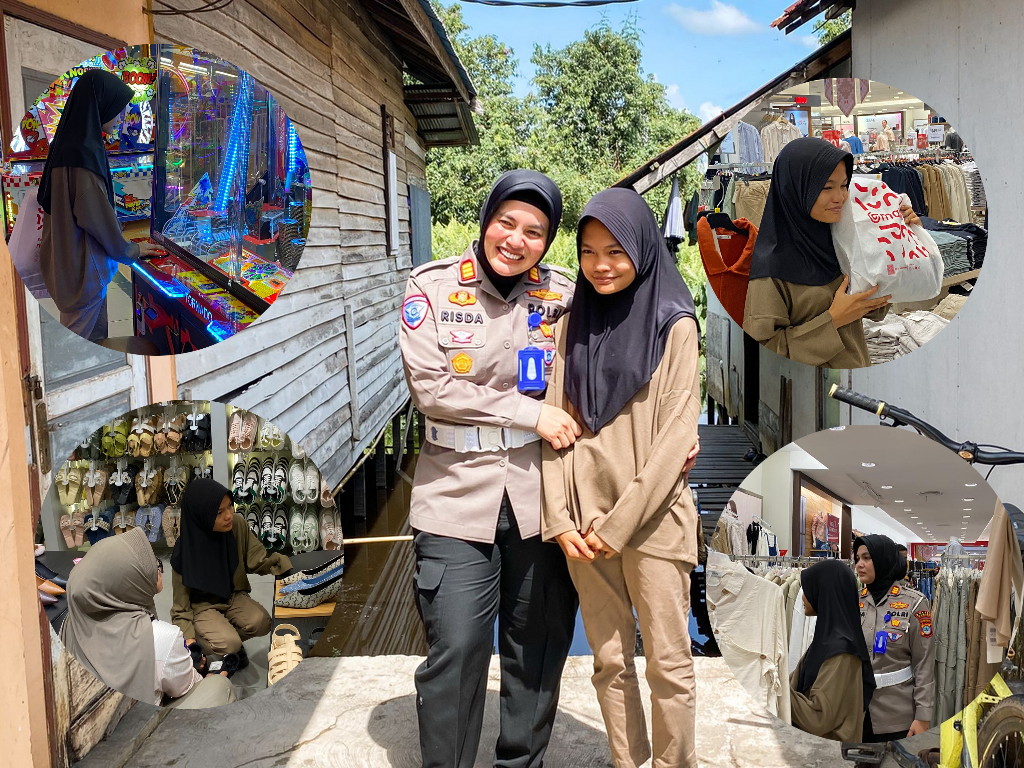 Kasat Lantas Polres Banjar Ajak Anak Sebatang Kara di Sungai Tabuk Berbelanja dan Rekreasi Kasat Lantas Polres Banjar Ajak Anak Sebatang Kara di Sungai Tabuk Berbelanja dan Rekreasi