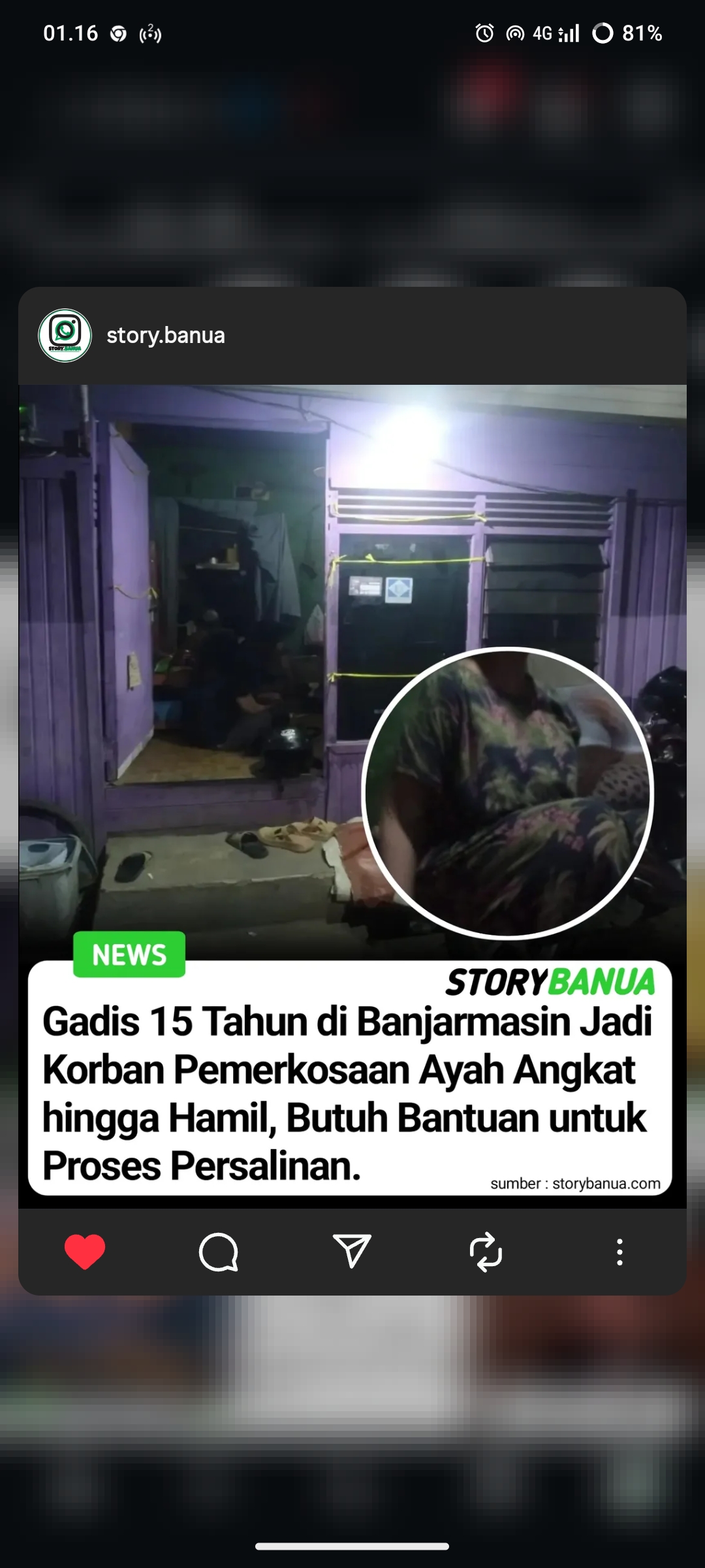 Gadis 15 Tahun di Banjarmasin Jadi Korban Pemerkosaan Ayah Angkat hingga Hamil, Butuh Bantuan untuk Proses Persalinan Gadis 15 Tahun di Banjarmasin Jadi Korban Pemerkosaan Ayah Angkat hingga Hamil, Butuh Bantuan untuk Proses Persalinan