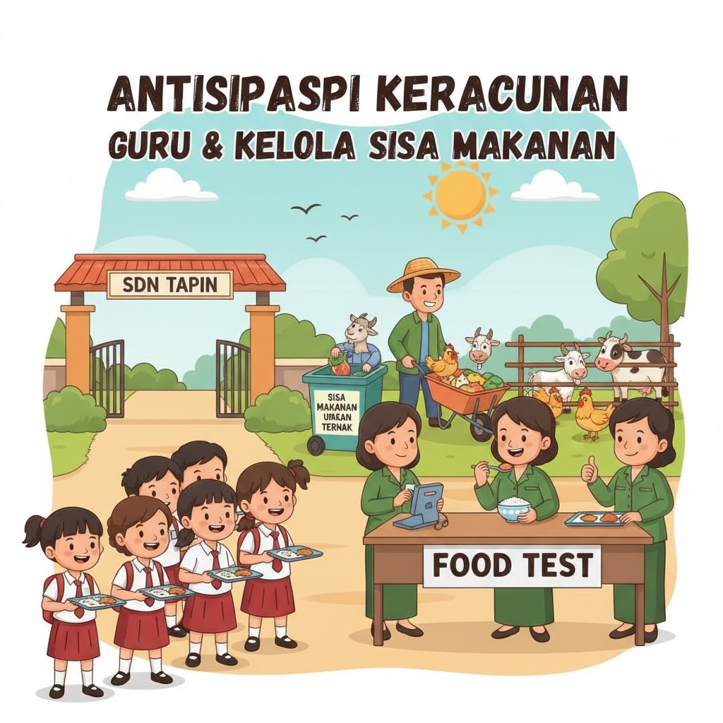 Antisipasi Keracunan, SDN di Tapin Terapkan “Food Test” Guru dan Kelola Sisa Makanan untuk Pakan Ternak Antisipasi Keracunan, SDN di Tapin Terapkan “Food Test” Guru dan Kelola Sisa Makanan untuk Pakan Ternak