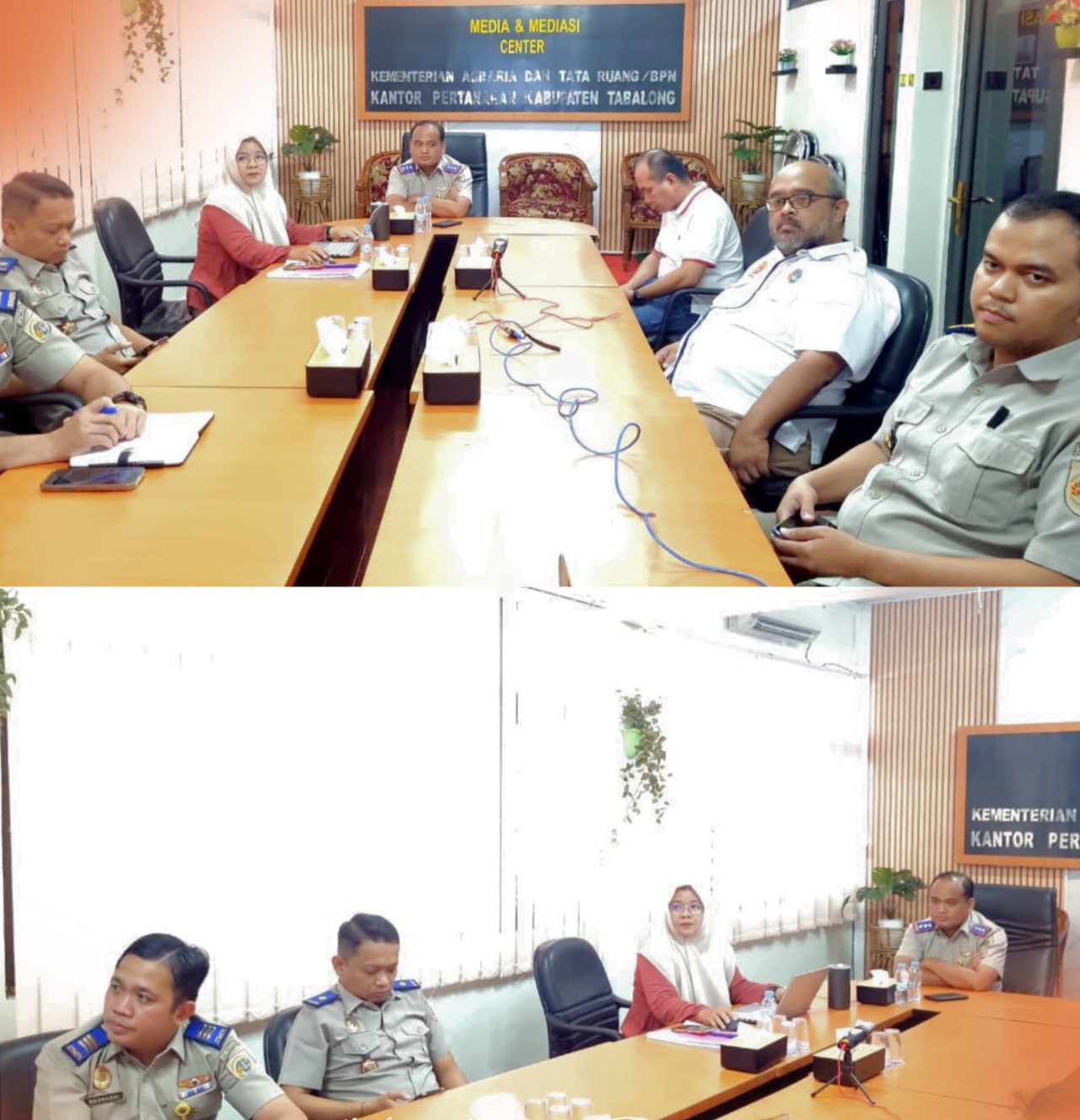 Wujudkan Pelayanan Profesional Pasca Bencana, Kantah Tabalong Tingkatkan Koordinasi dengan Mitra