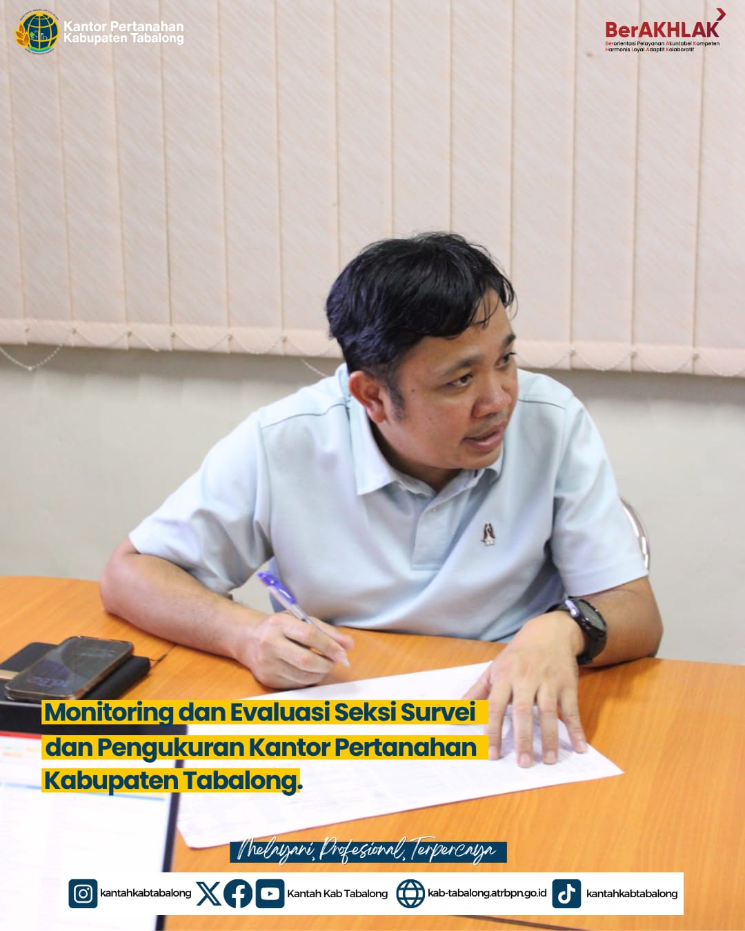 Terus Berbenah! Monitoring & Evaluasi Seksi Survei Pemetaan Kantah Tabalong Demi Pelayanan Terbaik dari Data yang Tepat