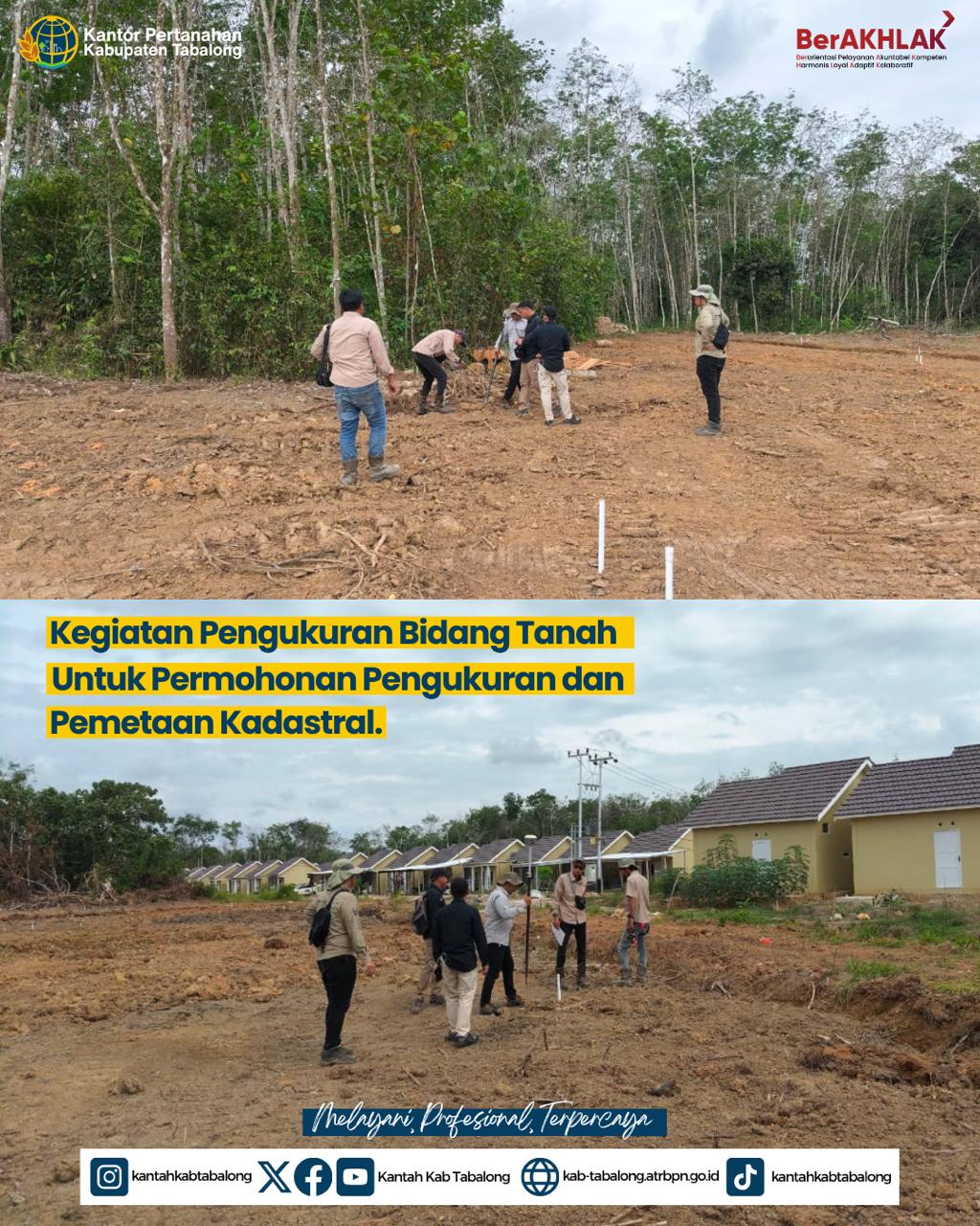 Wujudkan Kepastian Hukum Tanah, Kantah Tabalong Gelar Pengukuran Kadastral untuk PT. Erze Bumi Harmoni