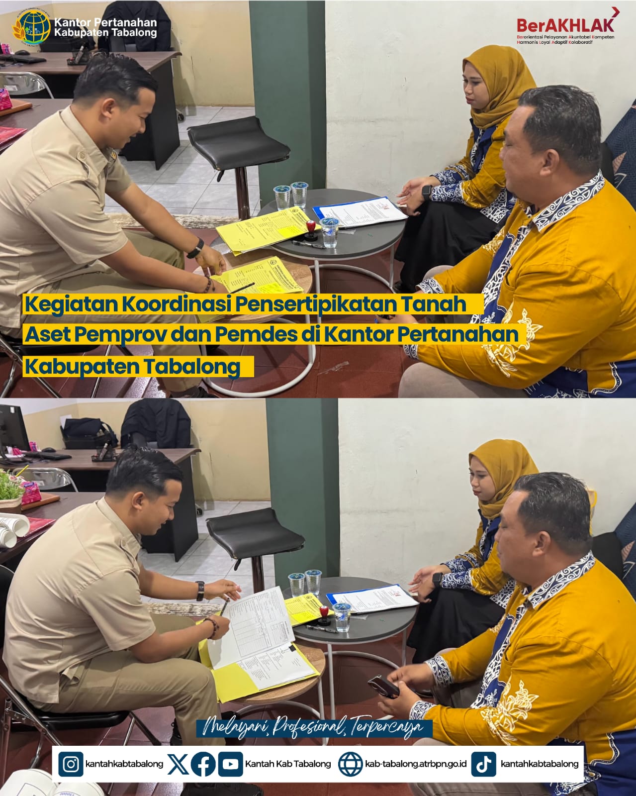 Tingkatkan Kepastian Hukum Aset Daerah: Kantah Tabalong Laksanakan Koordinasi Pensertipikatan Tanah Pemprov dan Desa