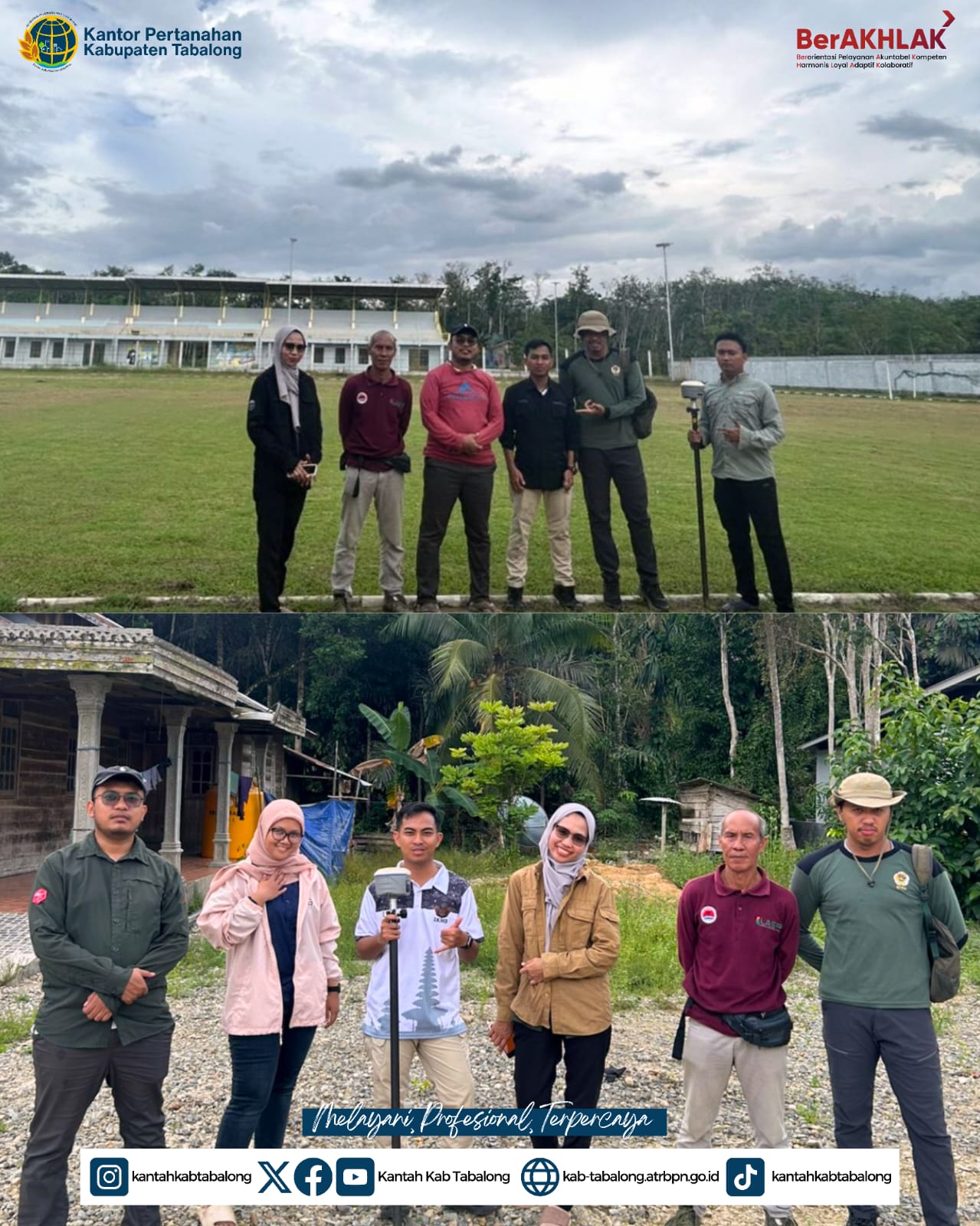 Verifikasi Hasil Foto Udara Bersama Tim KJSB: Wujud Komitmen Kantah Tabalong dalam Penyediaan Data Pemetaan yang Tertib