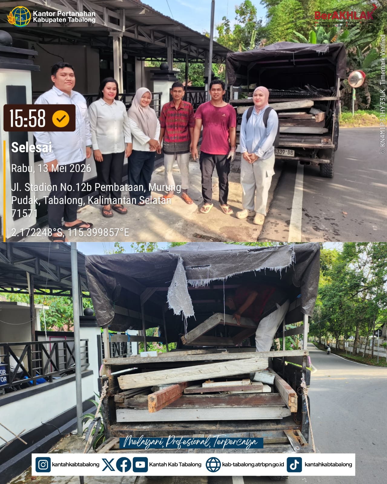 Dari Lelang ke Tangan Pemenang! Kantah Tabalong Salurkan Barang Milik Negara secara Profesional dan Terpercaya