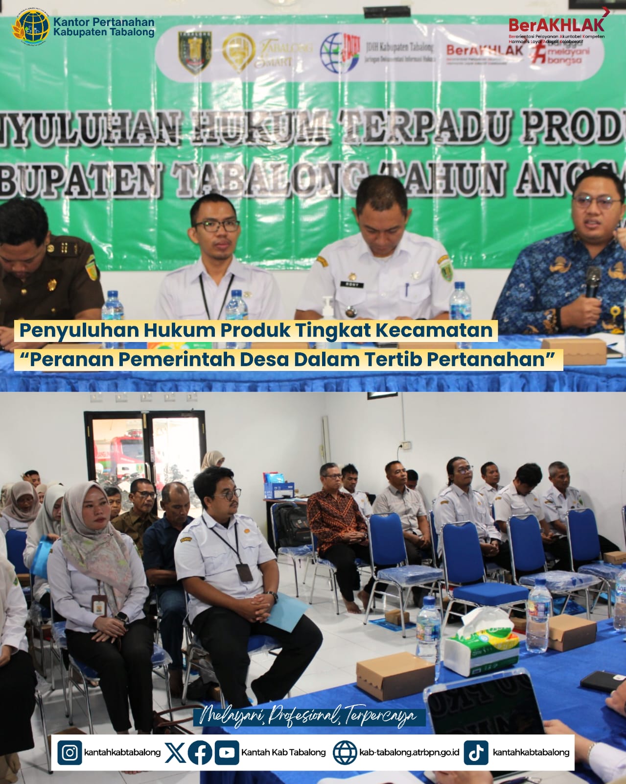 Kantah Tabalong Beri Penyuluhan Hukum di Murung Pudak: Peran Aktif Desa Cegah Sengketa Tanah