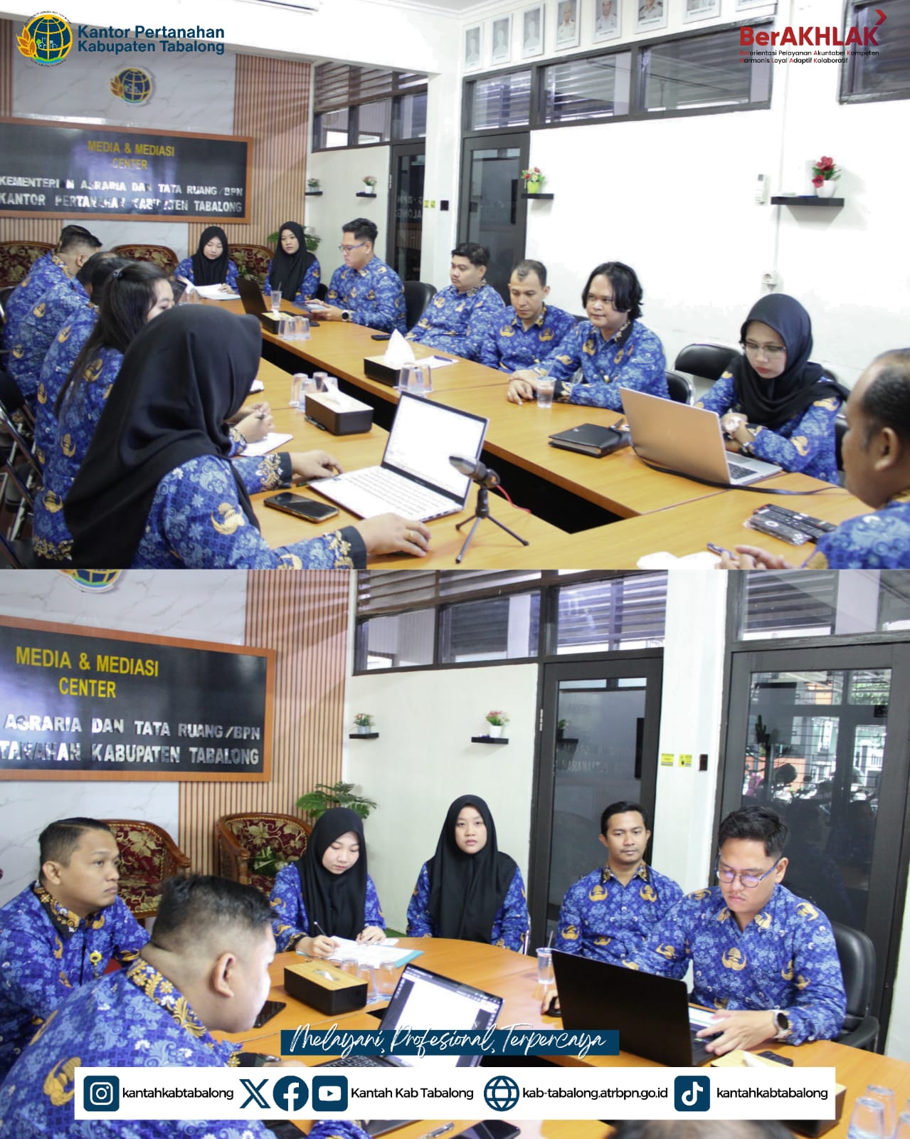 Implementasi Budaya Kerja Profesional dan Akuntabel melalui Monev Zona Integritas Kantah Tabalong