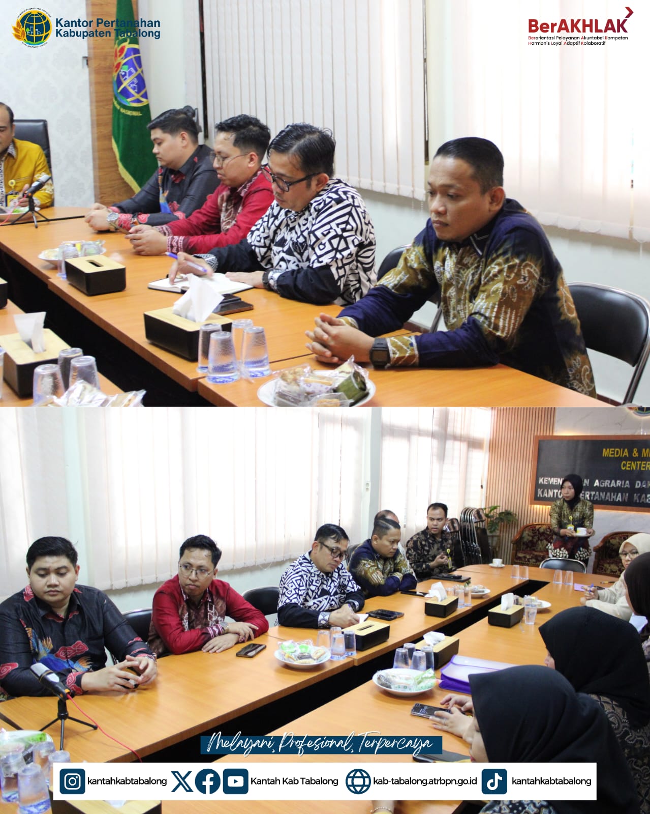 Wujudkan Pelayanan Berkeadilan, Kantah Tabalong Koordinasi Intensif dengan Kanwil BPN Kalsel