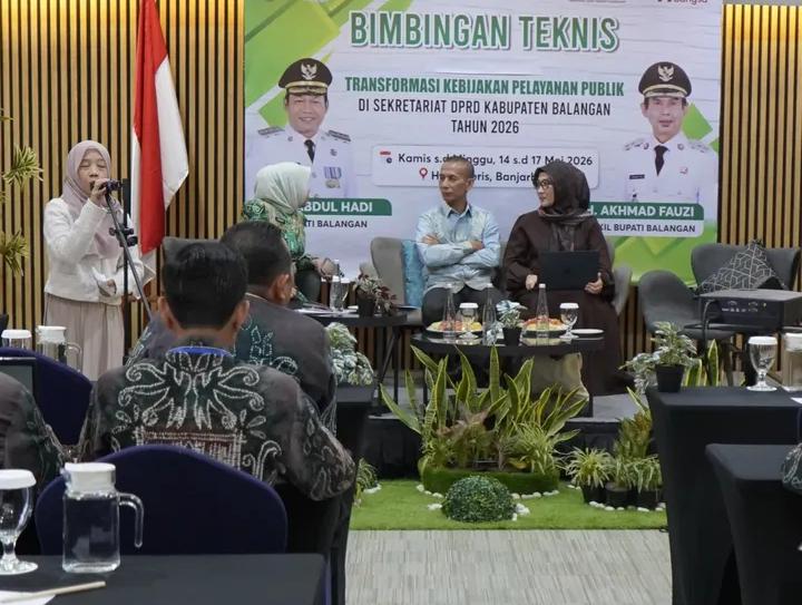 Sekretariat DPRD Balangan Gelar Bimtek Transformasi Kebijakan Pelayanan Publik Sekretariat DPRD Balangan Gelar Bimtek Transformasi Kebijakan Pelayanan Publik