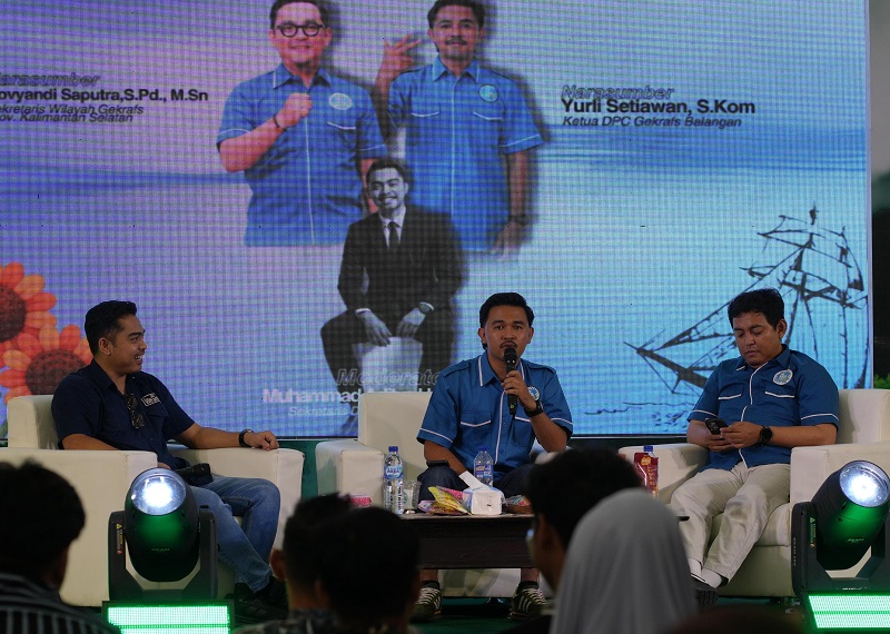 Disporapar dan Gekrafs Balangan Gelar Talkshow Ekonomi Kreatif, Perkuat Kolaborasi Pelaku Industri Kreatif