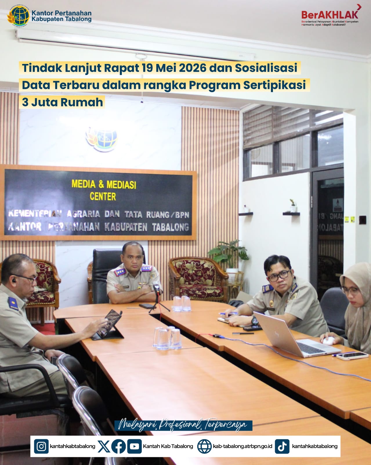 Sosialisasi Data Terbaru, Sertipikasi 3 Juta Rumah Kian Terarah