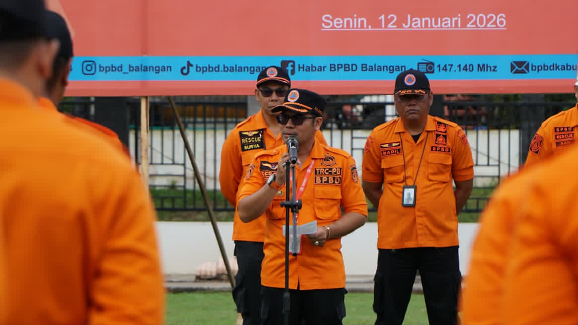BPBD Balangan Gelar Apel Konsolidasi, Perkuat Kesiapsiagaan Personel Hadapi Bencana 2026
