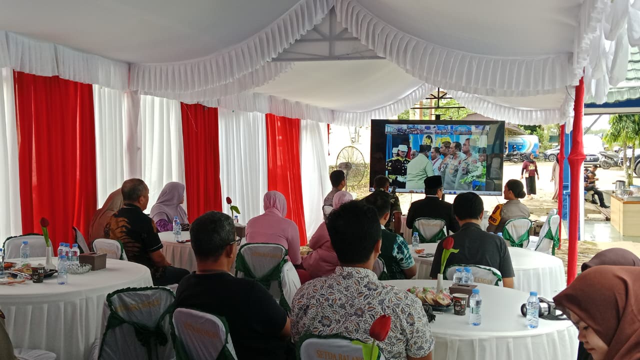 Polres Balangan Ikuti Peresmian Serentak SPPG, Dukung Program Makan Bergizi Gratis