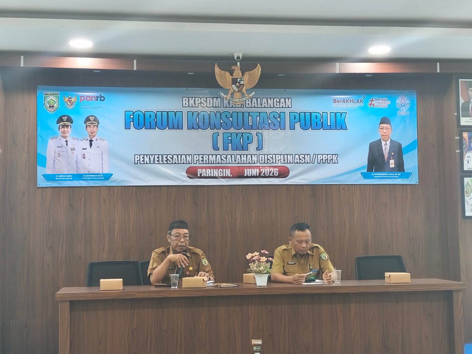 BPKSDM Balangan Gelar Forum Konsultasi Publik, Tekankan Penegakan Disiplin ASN dan PPPK