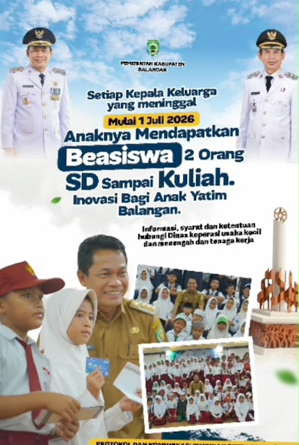 Resmi Rilis! Pemkab Balangan Tanggung Biaya Sekolah Anak Yatim hingga Sarjana Resmi Rilis! Pemkab Balangan Tanggung Biaya Sekolah Anak Yatim hingga Sarjana
