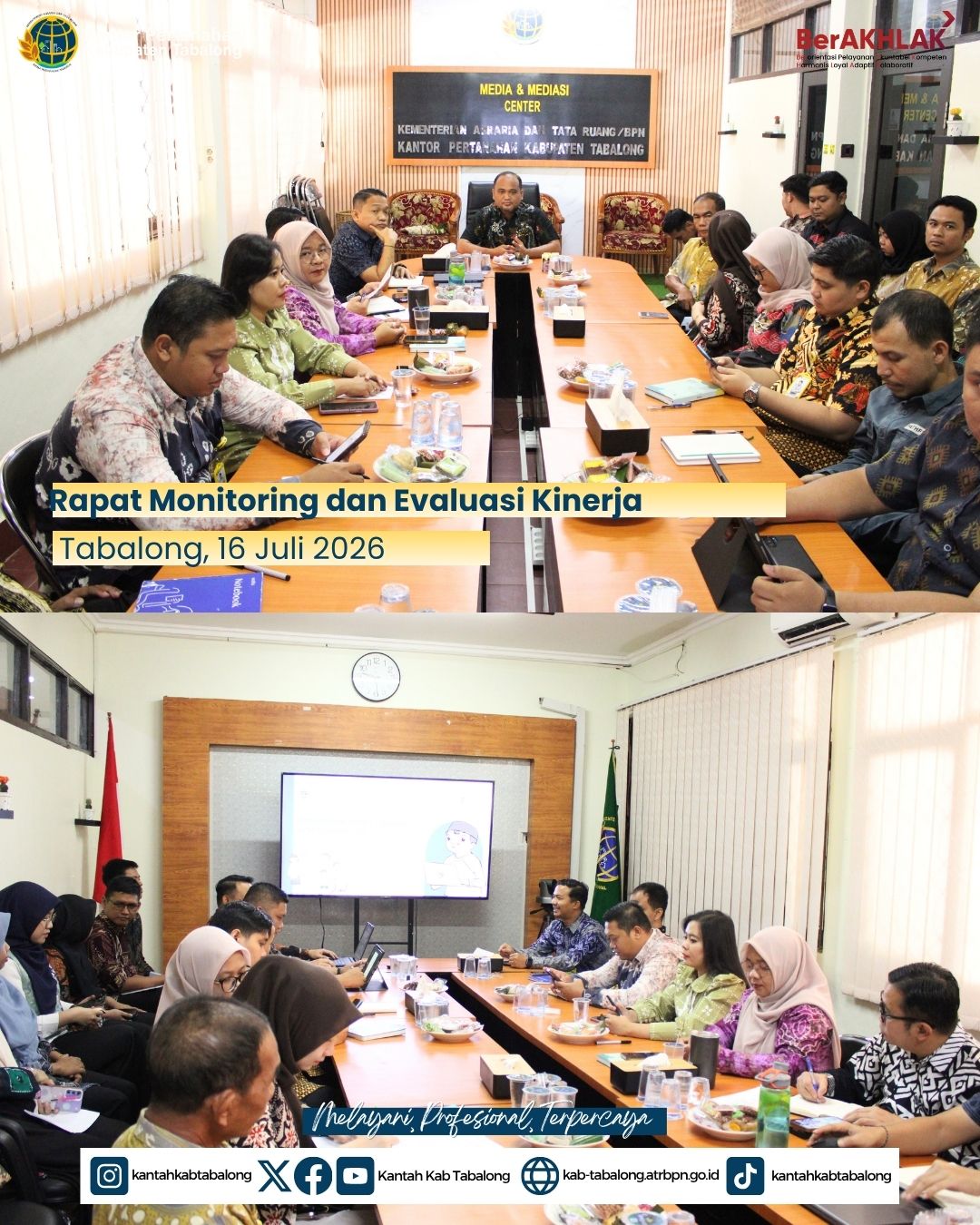 Kepala Kantah Tabalong Pimpin Rapat Monitoring dan Evaluasi Kinerja Seluruh Unit Kerja Kepala Kantah Tabalong Pimpin Rapat Monitoring dan Evaluasi Kinerja Seluruh Unit Kerja