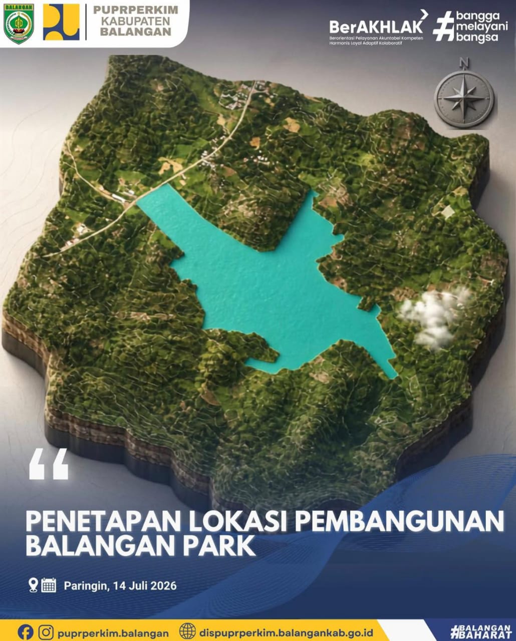 Pemkab Balangan Tetapkan Lokasi Pembangunan Balangan Park di Desa Mantimin Pemkab Balangan Tetapkan Lokasi Pembangunan Balangan Park di Desa Mantimin