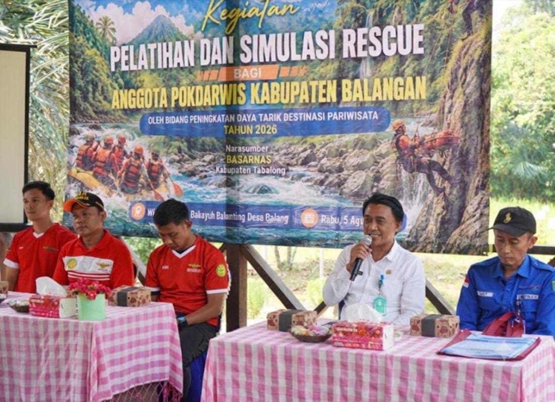Disporapar Balangan Gelar Pelatihan Rescue bagi Pokdarwis, Tingkatkan Keamanan Wisata Disporapar Balangan Gelar Pelatihan Rescue bagi Pokdarwis, Tingkatkan Keamanan Wisata
