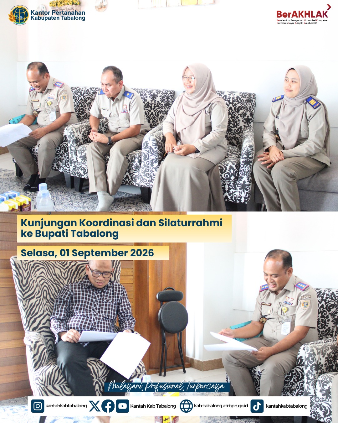 Perkuat Sinergi, Kepala Kantah Tabalong Silaturahmi dan Koordinasi dengan Sekda Perkuat Sinergi, Kepala Kantah Tabalong Silaturahmi dan Koordinasi dengan Sekda
