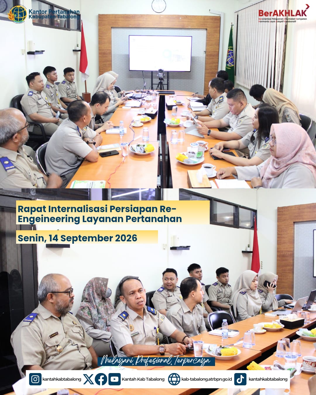 Dorong Efisiensi Pelayanan, Kantah Tabalong Gelar Internalisasi Re-Engineering Layanan Pertanahan Dorong Efisiensi Pelayanan, Kantah Tabalong Gelar Internalisasi Re-Engineering Layanan Pertanahan