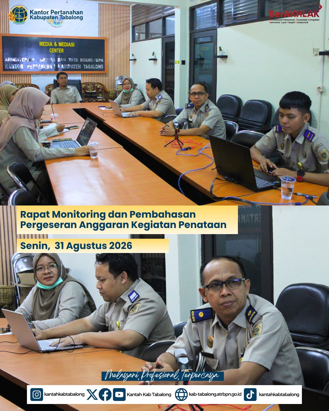 Rapat Monitoring dan Pembahasan Pergeseran Anggaran Kegiatan Penataan Akses Reforma Agraria Tahun 2026 Rapat Monitoring dan Pembahasan Pergeseran Anggaran Kegiatan Penataan Akses Reforma Agraria Tahun 2026