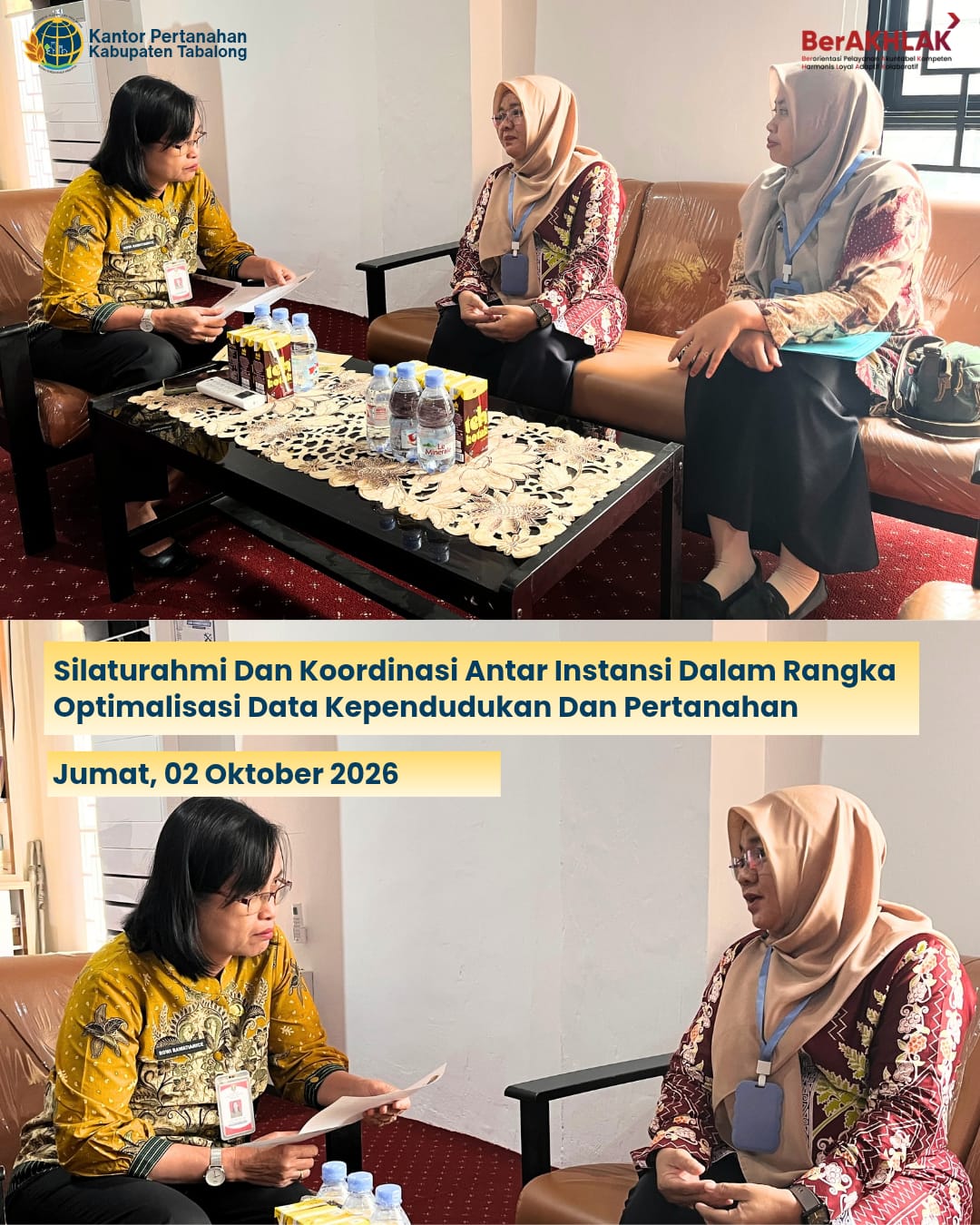 Tingkatkan Akurasi Data Pertanahan, Kantah Tabalong Gelar Kunjungan Koordinasi ke Disdukcapil Tingkatkan Akurasi Data Pertanahan, Kantah Tabalong Gelar Kunjungan Koordinasi ke Disdukcapil